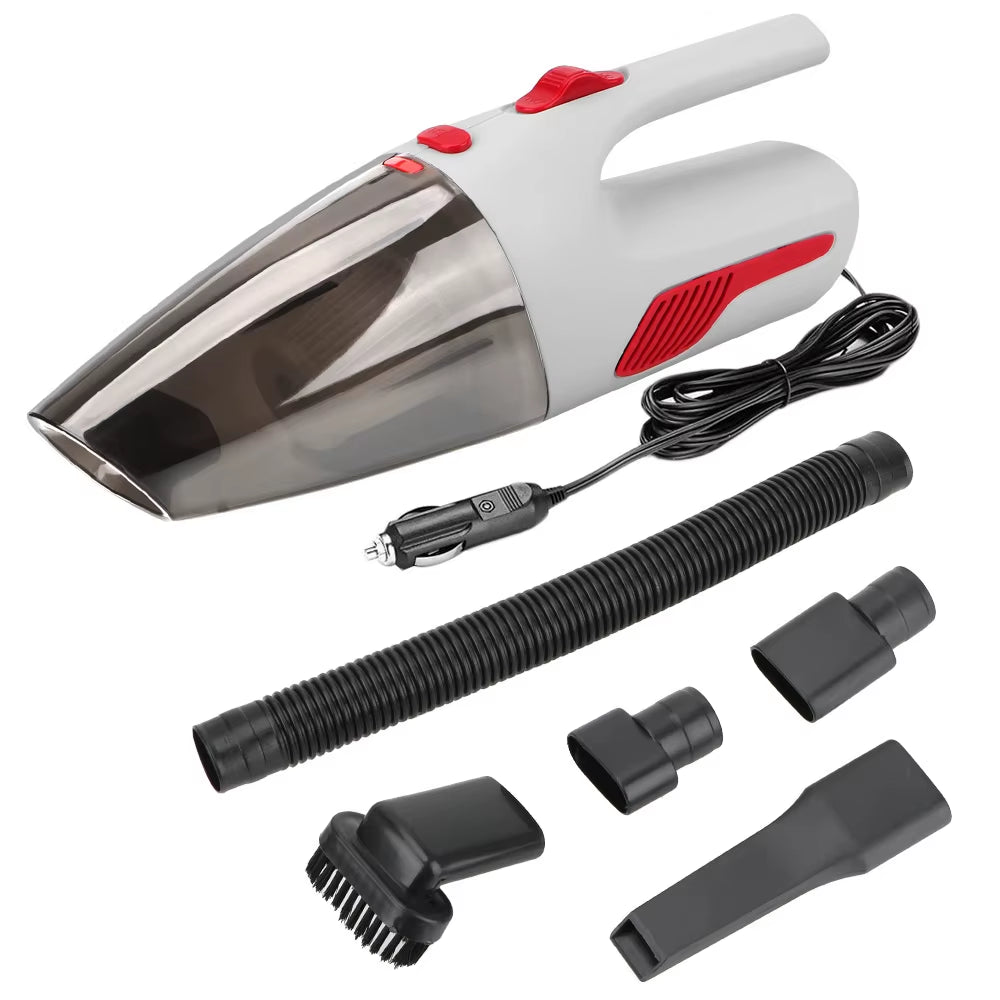 120W 12V 5000PA Super Suction Wet Dry Dual-Use Cigar Lighter Adapter Handheld Car Vacuum Cleaner Interior Accessories Universal