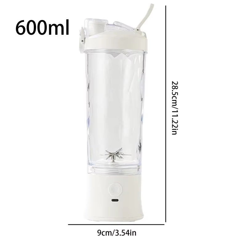 Portable Blender 600Ml Fruits Juicer Electric Detachable Multi-Use Blender Rechargeable for Gym Nutrition Meal Prep Dorm Camping