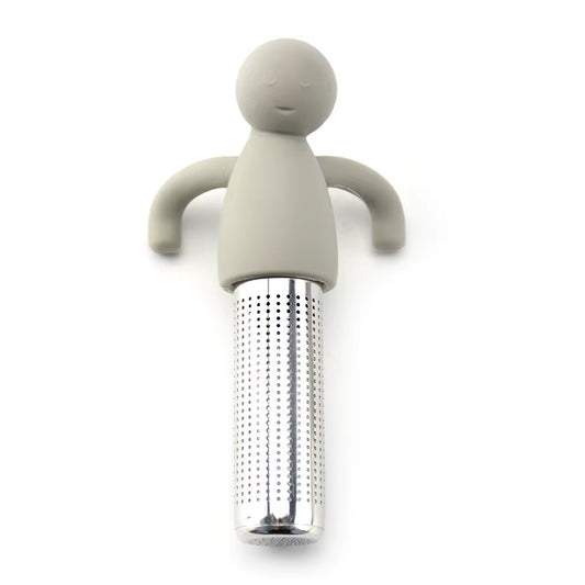 Creative Little Man Shape Silicone Stainless Steel Tea Infuser Strainer Sieve Leaf Filter Tea Infuser Silicone Accessories